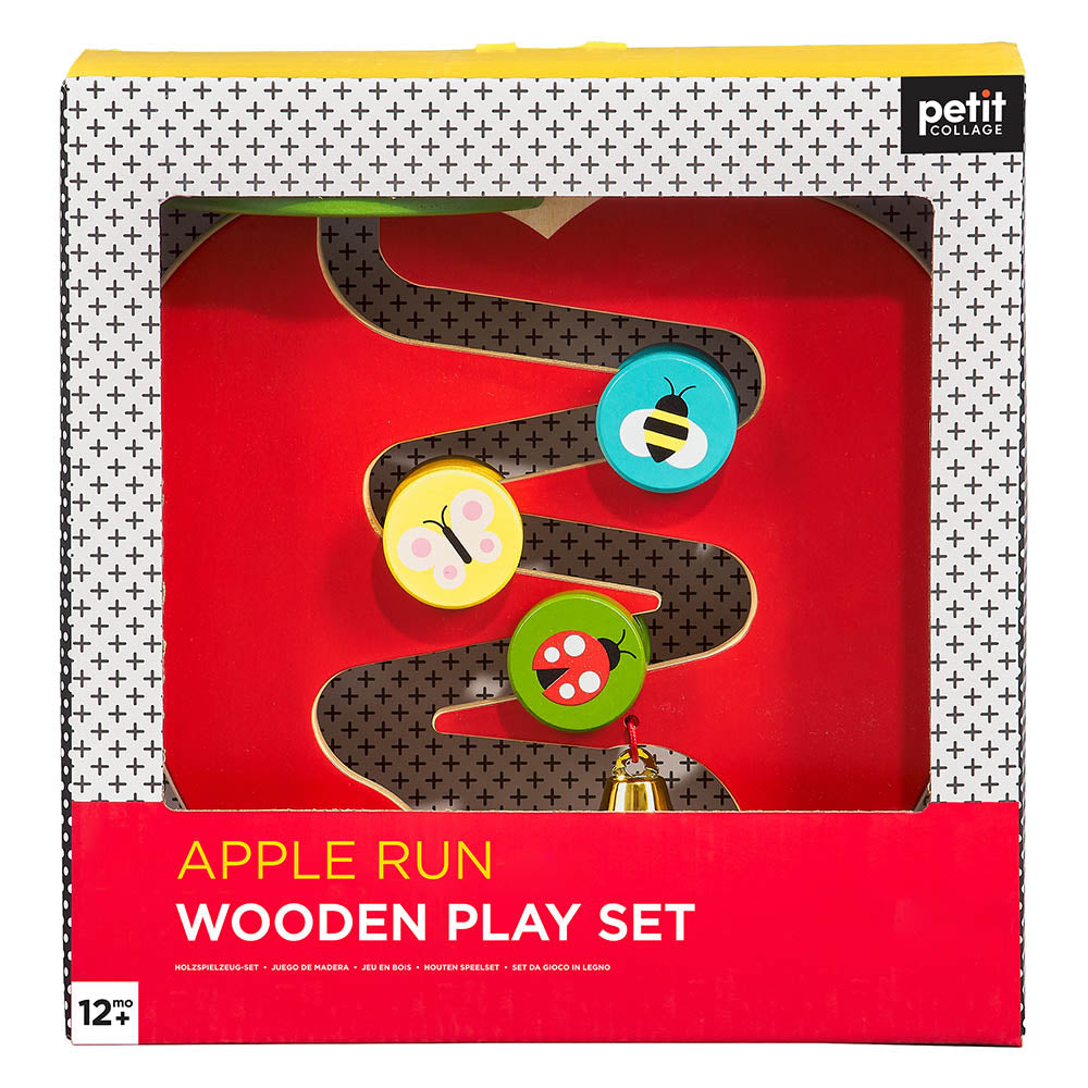 Petit Collage Wooden Apple Run Play Set