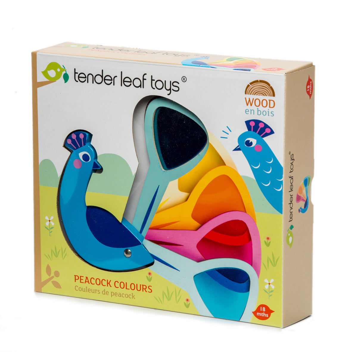 Tender Leaf Toys Peacock Colours